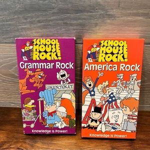 Vintage‎ School House Rock VHS Lot America Rock & Grammar Rock 1995 30 Minutes